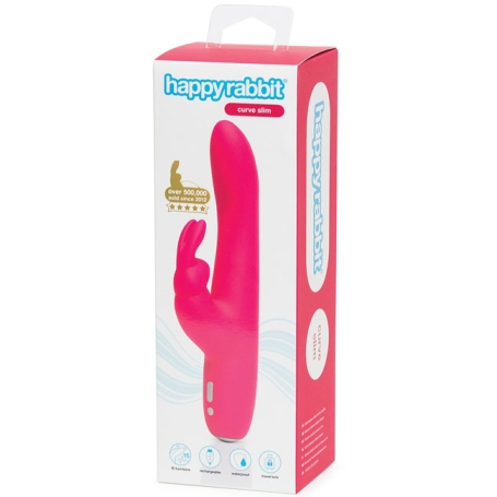 Вибратор Happy Rabbit Slimline Curve