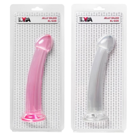 Прозрачный дилдо ToyFa Jelly Dildo XL